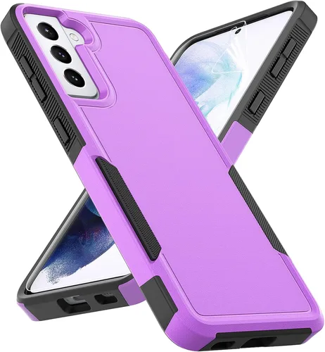 Vista 12 de Funda para Samsung Galaxy S21 Plus: funda protectora de doble capa resistente para teléfono celular a prueba de golpes con protector de pantalla