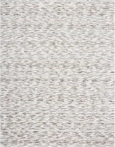 Vista 3 de SAFAVIEH Elements Collection ELM202T - Alfombra moderna de viscosa de 6 x 9 pies, color marrón y gris claro