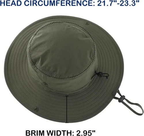 Vista 3 de Connectyle Sombrero de sol para hombres y mujeres al aire libre con protección UV Safari sombrero para pesca, senderismo, jardinería, sombrero