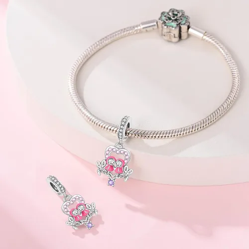 Vista 97 de KUNSIR Los abalorios se adaptan a pulseras Pandora para mujer, plata de ley 925, cuentas colgantes de joyería para niñas, dijes de feliz cumpleaños