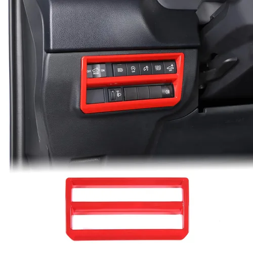 Vista 8 de Aunginsy Botón de interruptor de faros para coche, con cubierta de marco y embellecedor, compatible con Toyota Tundra/Sequoia 2022-2023 - Accesorios