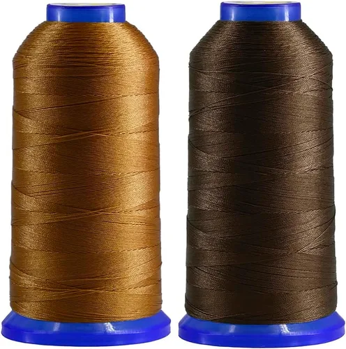 Vista 31 de Selric [1200 yardas/26 colores disponibles] Tex 135 Hilo de nailon unido para costura de cuero 420D/3 T135#138 Hilo de tapicería resistente