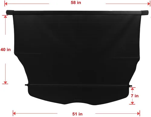 Vista 117 de SCITOO Funda de Carga 2011-2015 Compatible con Smart Fortwo 2008-2015 Compatible con Smart Fortwo 1.0L Funda Trasera Retráctil Mejorada con Aluminio