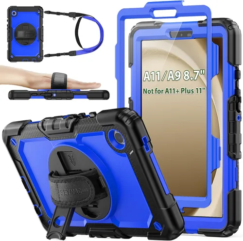 Vista 33 de SEYMAC stock Funda para Samsung Galaxy Tab A8 de 10.5 pulgadas, funda de protección contra caídas de cuerpo completo con protector de pantalla