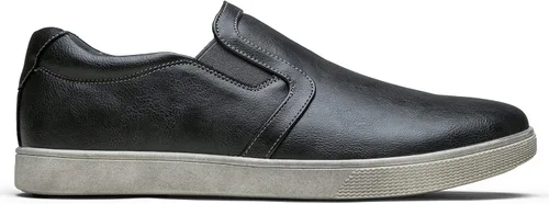 Vista 3 de Jousen Zapatos sin cordones para hombre, estilo retro, ligeros, casuales, sin cordones para hombre