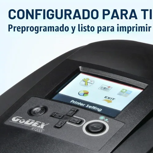 Vista 3 de Impresora de Adhesivos de Cambio de Aceite McAuley Labels - Sistema de Impresora de Adhesivos de Recordatorio de Próximo Servicio Godex RT200i