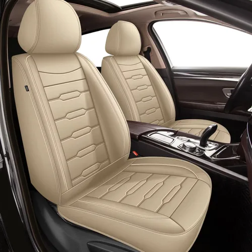 Vista 15 de AOMSAZTO Fundas de asiento de automóvil de ajuste personalizado para Cadillac ATS 2013-2018, fundas de cojín de vehículo, protectores de asiento