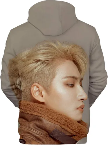Vista 14 de Xkpopfans Kpop ATEEZ Sudadera con capucha con estampado 3D del tesoro Wooyoung San Mingi