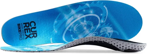 Vista 3 de CURREX BikePro Plantillas para ciclismo, ciclismo y motociclismo, inserciones de zapatos con soporte de arco con almohadillas metatarsianas, ayuda a
