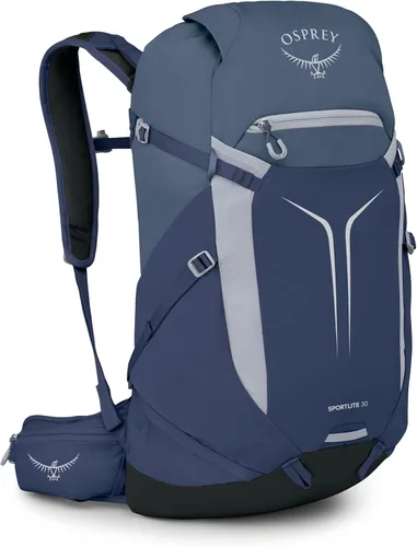 Vista 22 de Osprey Sportlite - Mochila ligera de senderismo (15 litros), color morado Púrpura grafito