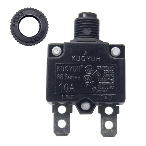 Vista 22 de KUOYUH Serie 88 125/250VAC 32VDC 50/60Hz Disyuntor de Sobrecarga Térmica 3-30A (3A)