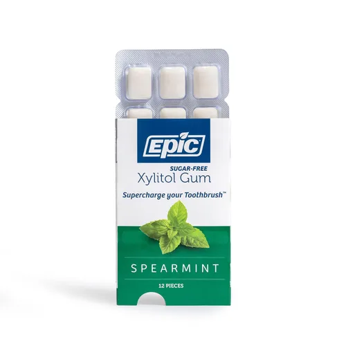 Vista 58 de Epic - Chicle globo endulzado con 100% xilitol 1.06g xylitol per piece; aspartame free; non-GMO; vegan; supports dry mouth relief; for use after