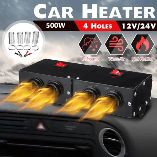 Vista 8 de Calentador de Coche - TOPMELON Descongeladores de Parabrisas Desempañador de Coche 12V 500W Calentador de Coche 2 en 1 Calentadores Portátiles