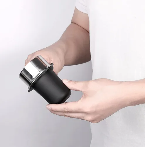 Vista 8 de Normcore Taza dosificadora portafiltro de 53.3mm - Acero inoxidable 304 - Negro mate - Revestimiento antiadherente Compatible con Breville Barista