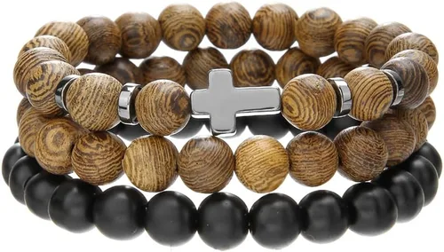Vista 17 de Gothic Bracelet Adjustable Punk Braided Multilayer Grunge Set Beaded Bracelets Emo Metal Cuff Wrap Bracelets Stackable Meaningful Gift