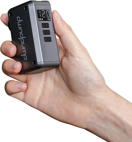 Vista 8 de dwndpump Mini bomba de bicicleta con manómetro, 120 PSI eléctrico