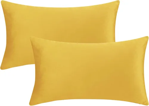Vista 10 de uxcell Paquete de 2 fundas de almohada decorativas de terciopelo, fundas de almohada sólidas modernas para sofá o hogar, 16 x 16 pulgadas