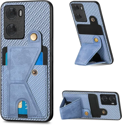 Vista 81 de Funda para Oppo K10x / OnePlus Nord CE 2 Lite 5G Funda para Realme 9 5G / 9 Pro / Q5 / V25 Funda de piel sintética con ranuras para tarjetas