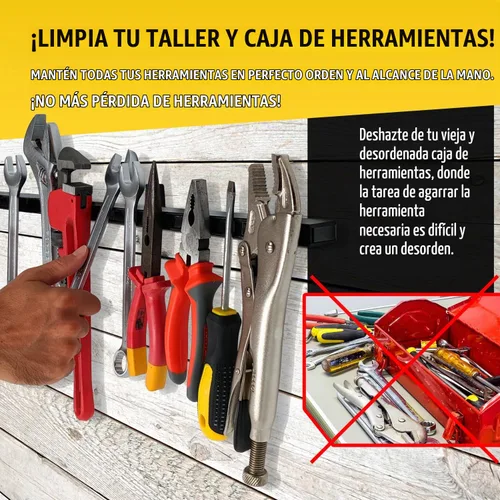 Vista 6 de HMmagnets Portaherramientas magnético resistente de 24 pulgadas (versión mejorada) – Fuerza de tracción magnética extremadamente potente