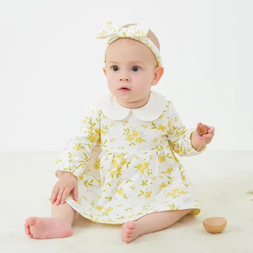 Vista 65 de pureborn Vestido de bebé niña 0-24 meses