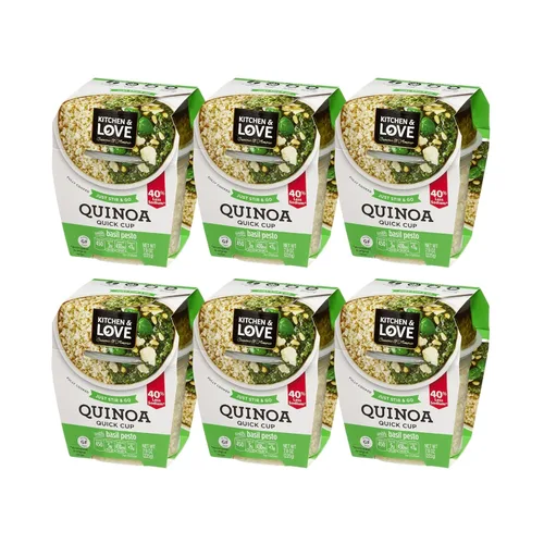 Vista 9 de Kitchen & Love Jalapeño y pimienta asada Quinoa Quick Meal Paquete de 6 Vegana, sin gluten, lista para comer, no requiere refrigeración