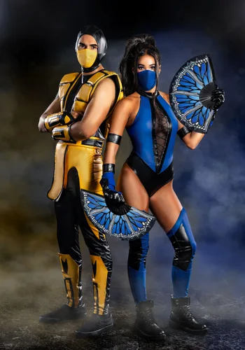 Vista 14 de Disfraz de Kitana para Mujer de Mortal Kombat Multicolor