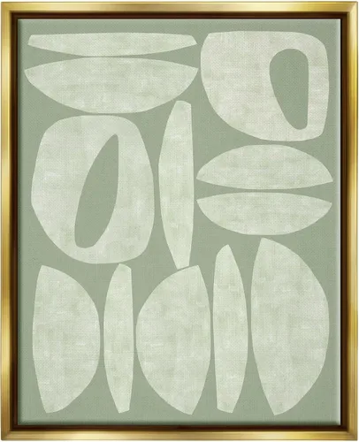 Vista 10 de Stupell Industries Arte Giclée enmarcado con formas contemporáneas verdes de Flora Kouta Stupell Industries · By Flora Kouta · Ready to hang ·