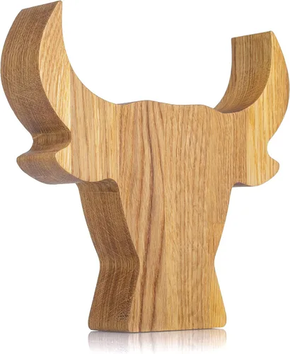 Vista 5 de BULL alcancía de madera para niño niña niño adulto Montessori waldorf juguete bebé cumpleaños regalo de Navidad tarro de punta caja de dinero regalo