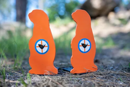Vista 7 de Do All Outdoors Prairie Popper Pop-Up Steel .22 Objetivo de disparo, naranja
