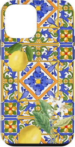 Vista 16 de Sicilian,Italian,Summer,Tiles,Citrus,Mosaic,Majolica Art Case for iPhone 17