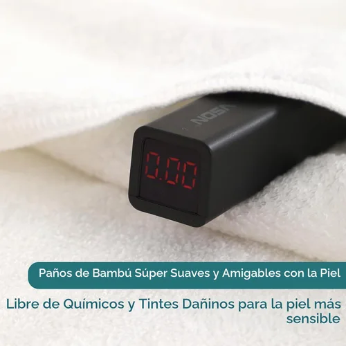 Vista 3 de Paquete de 6 paños para bebé, toallas faciales súper suaves para la Blanco