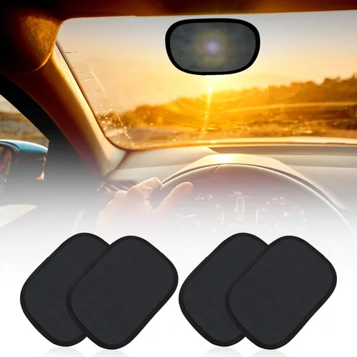 Vista 9 de EcoNour Parasol Adhesivo Estático Miniatura para Parabrisas del Coche (Paquete de 2) Parasol Adhesivo Estático para Parabrisas para Bloquear
