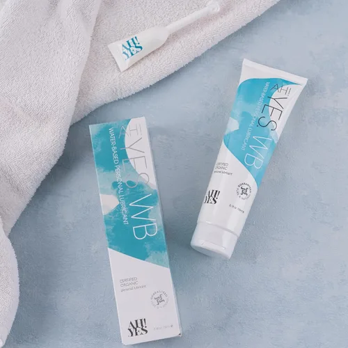 Vista 5 de AH! YES WB Lubricante a base de agua, lubricante a base de agua intensamente hidratante, certificado orgánico, fabricado sin hormonas ni glicerina