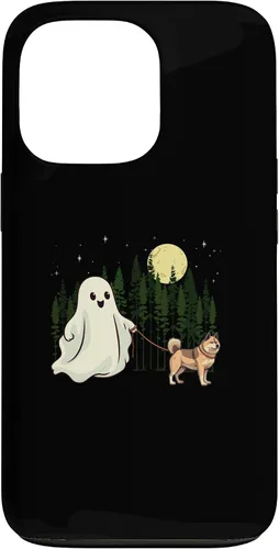 Vista 10 de iPhone 16 Akita Walking Ghost Halloween Funny Kids Costume Case