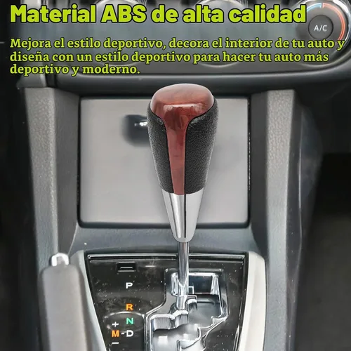 Vista 5 de Compatible con Toyota Camry Corolla Highlander RAV4 Pomo de palanca de cambios de fibra de carbono Cubierta de cabeza de palanca de cambios