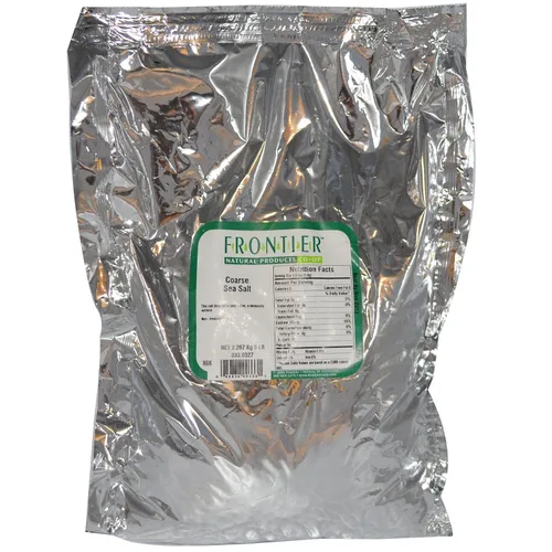 Vista 2 de Frontier Co-op Sal marina, gruesa para moler Bolsa a granel de 5 lb