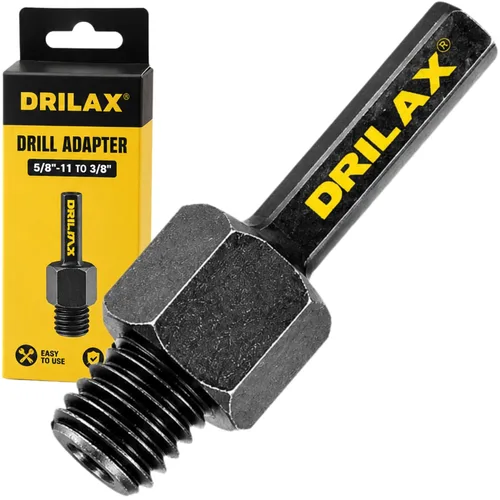 Vista 13 de Drilax Adaptador de amoladora angular M14 macho a 5/8-11 hembra, convertidor de rosca europeo a norteamericano para brocas de núcleo de diamante