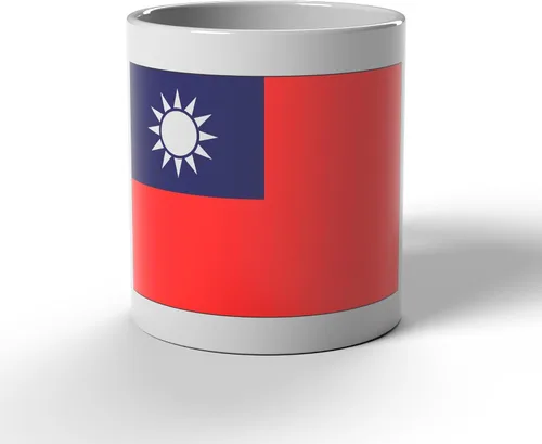 Vista 3 de Taza de café con la bandera de Taiwán