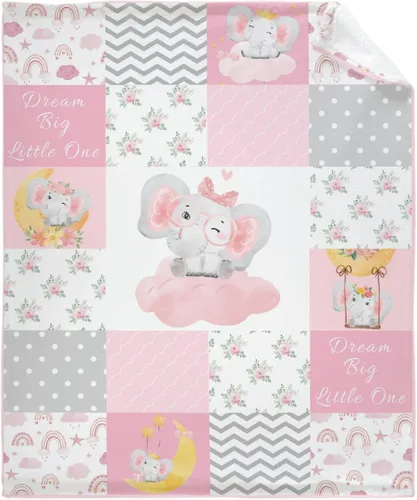 Vista 27 de Manta de elefante con globos, manta de franela súper suave y ligera para niños, adultos, adecuada para sofá, cama, campamento, viajes, todas