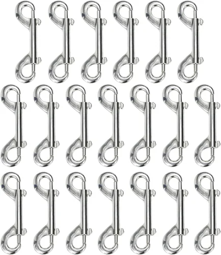 Vista 12 de Clips de metal de doble extremo para cadena de gatillo de perno para cubo de agua, cubo de alimentación de mascotas, correa para perros agrícolas
