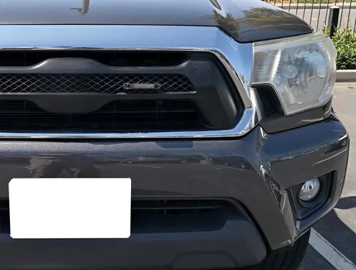 Vista 7 de iJDMTOY Kit de luces LED ámbar de lente ahumada compatible con Toyota Tacoma 2012 en adelante, juego central de 2 lámparas de marcador con cableado