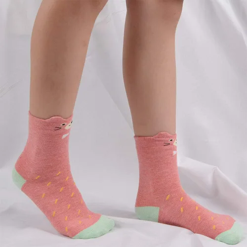 Vista 7 de T.H.L.S 5 pares de calcetines de algodón para niñas de 0 a 15 años de edad