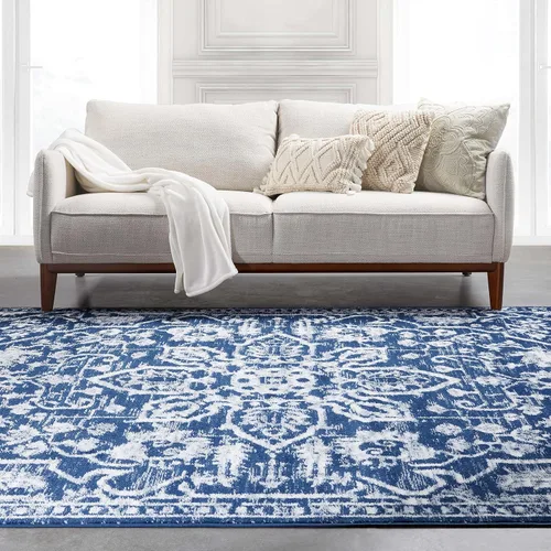 Vista 20 de Well Woven - Alfombra tejida estilo vintage con diseño de medallón, 68 x 120 cm