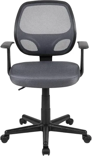 Vista 15 de Flash Furniture Silla de oficina ejecutiva de malla con respaldo medio