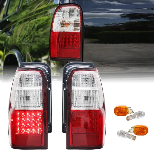 Vista 15 de USR DEPO 96-02 Luces traseras para 4Runner - Rojo/Transparente Plug and Play TODOS LOS LED INCLUIDOS Juego de lámparas traseras