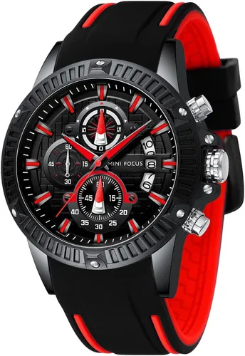 Vista 8 de AIMES Mens Watches for Men Casual Chronograph Waterproof Sport Military Watch Analog Quartz Movement Stylish Luxury Dress Wrist Watch Elegant Gift