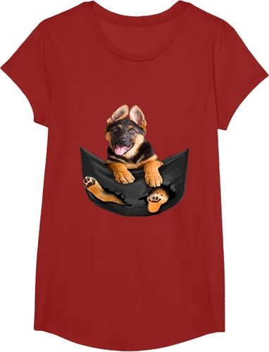 Vista 81 de Dog Lovers Gifts - Camiseta divertida con cara de perro con bolsillo, Negro, S