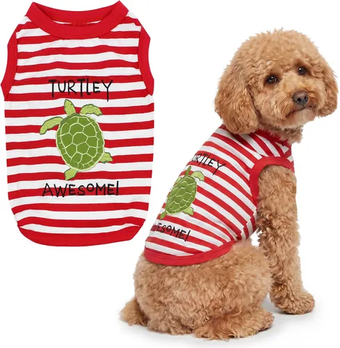 Vista 20 de Parisian Pet Camisa para perro – Camisas 100% algodón para perros pequeños – Chaleco negro sin mangas para cachorros – Ligero y transpirable Mejor