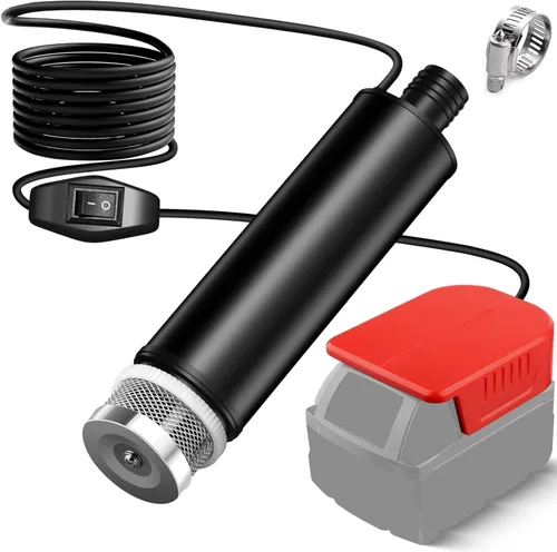 Vista 8 de Bomba de agua sumergible para batería Makita de 18 V, 635 GPH 100 W, bomba de transferencia de agua inalámbrica para tina, estanque, jardín