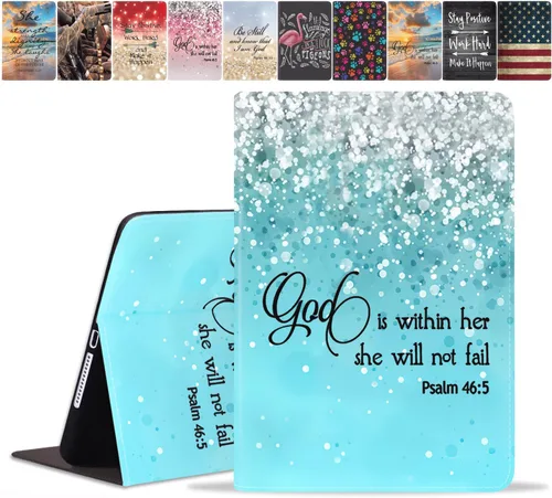 Vista 25 de Funda para Samsung Galaxy Tab A8 de 10.5 pulgadas (SM-X200/X205/X207), funda delgada de piel sintética con función de encendido y apagado automático